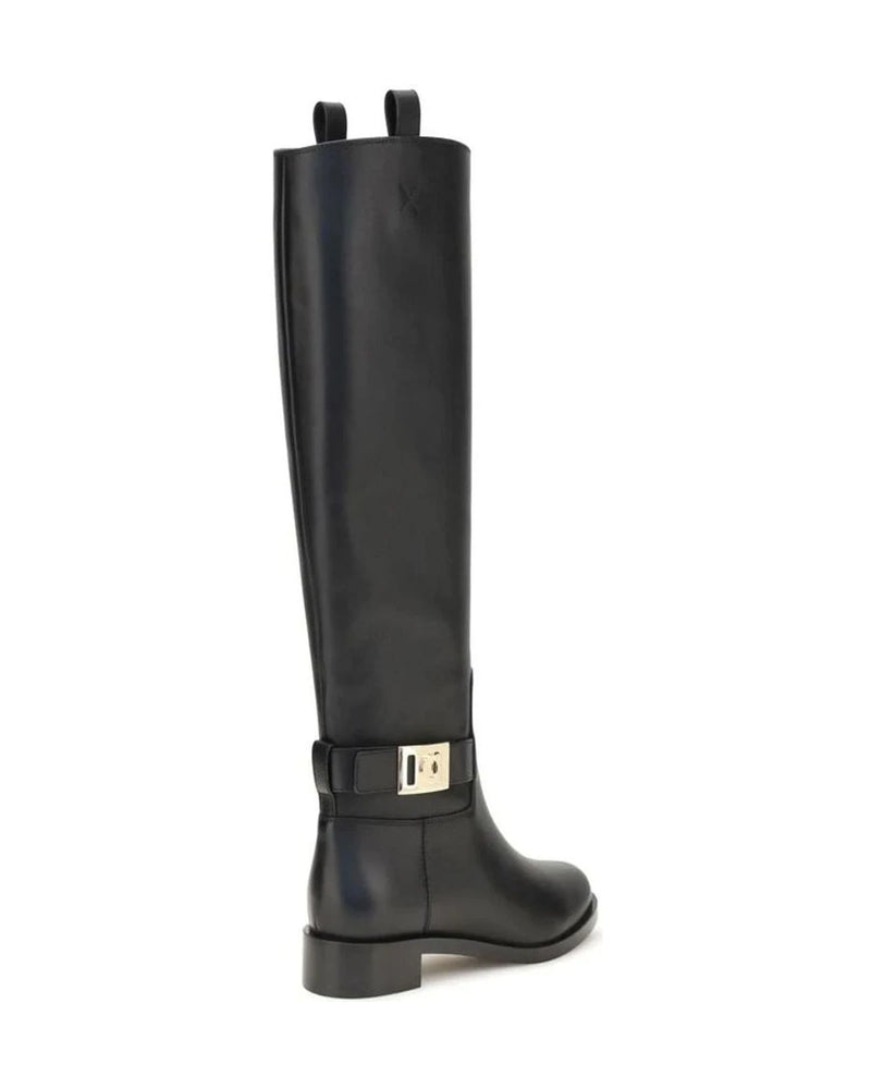 Ferragamo Black Boots 
