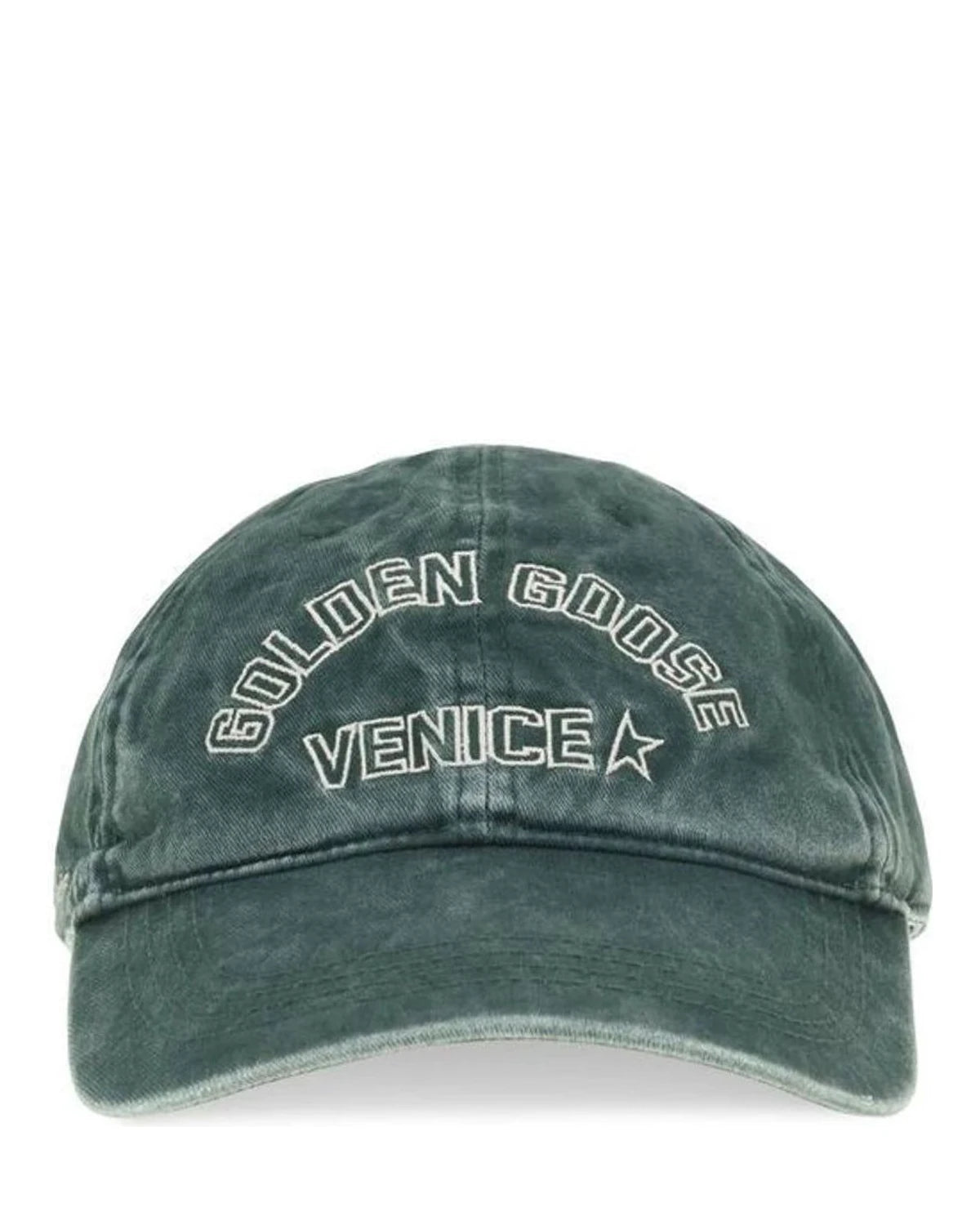 Golden Goose Baseball Cap in green, Cotton