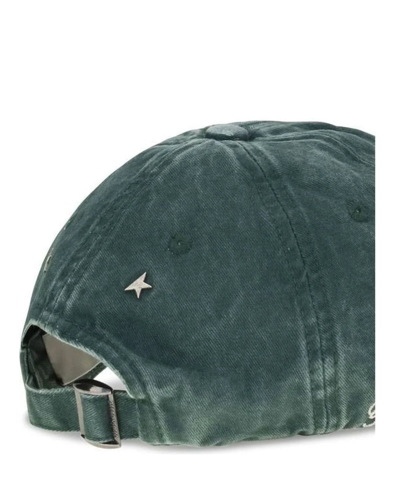Golden Goose Baseball Cap in green, Cotton — view 3