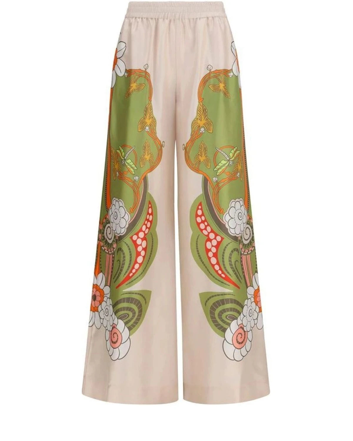 La Double J Palazzo Pant in multicolor, Silk
