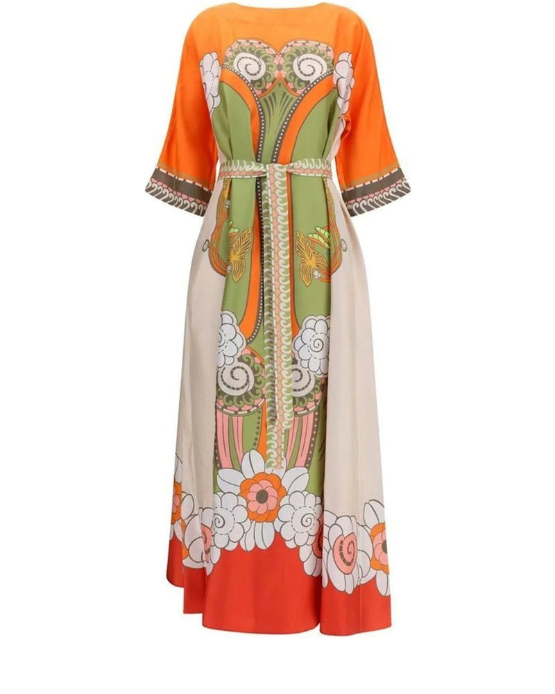 La Double J Dresse in orange, Silk