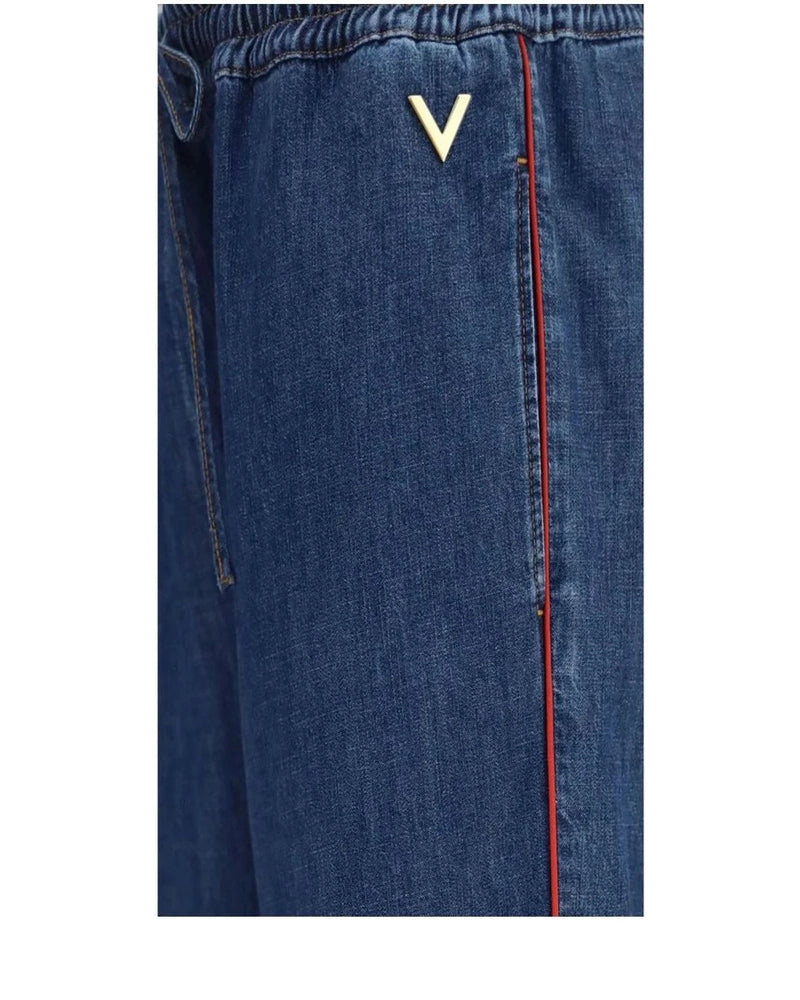 Valentino Garavani Trouser in blue, Polyester — view 3