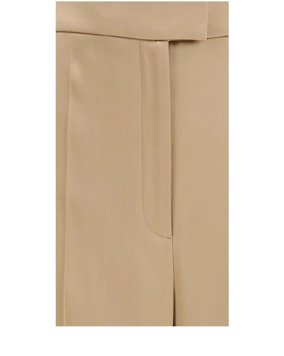 Valentino Garavani Trouser in beige, Silk — view 3