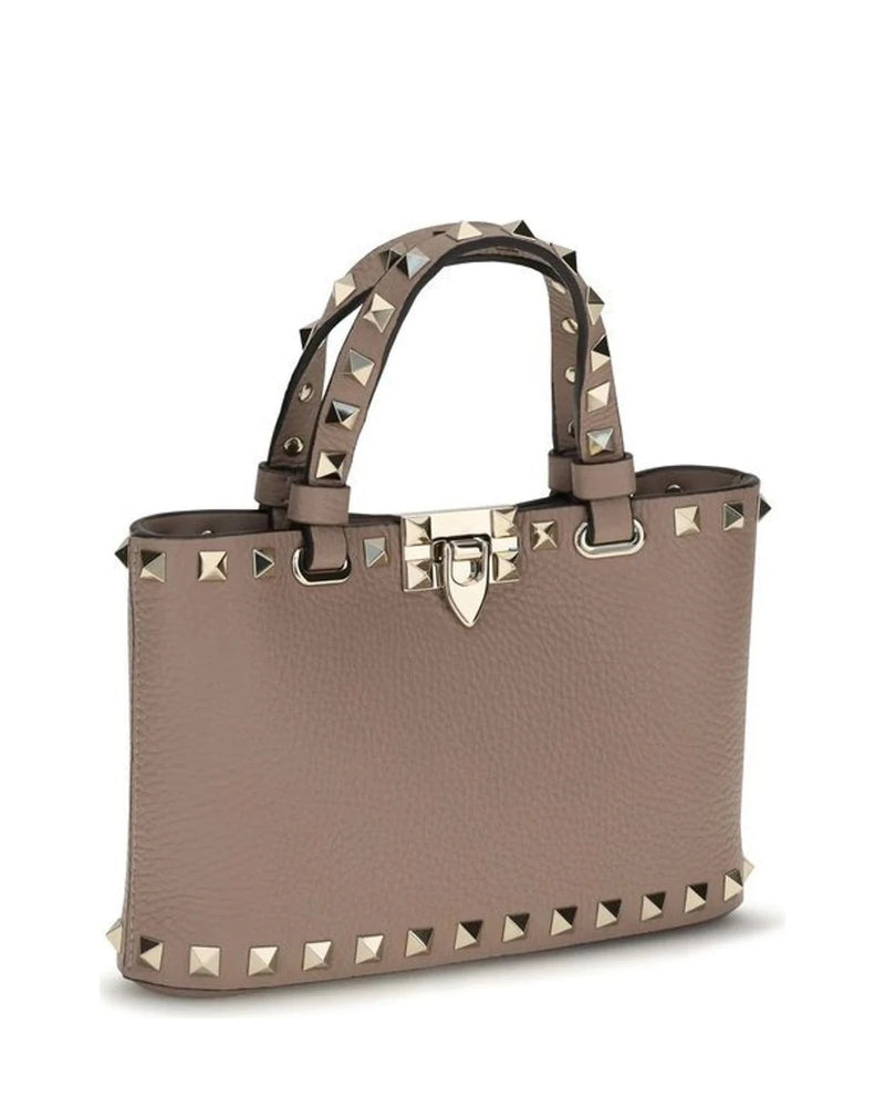 Valentino Garavani Satchel Bag in beige, Calf Leather — view 2