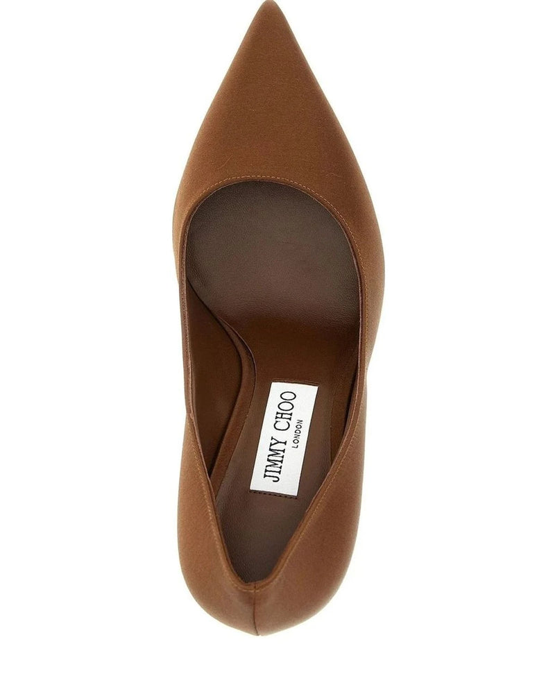 Jimmy Choo Tencel Brown Pumps 