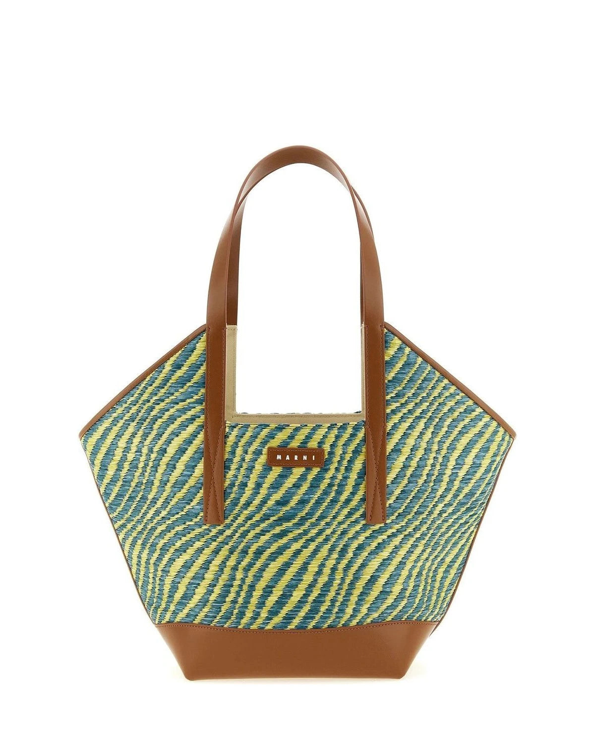 Marni Tote Bag in green, Polyamide