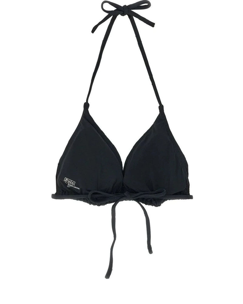 Polo Ralph Lauren Swimwear Top in black, Recycled Polyester — view 2