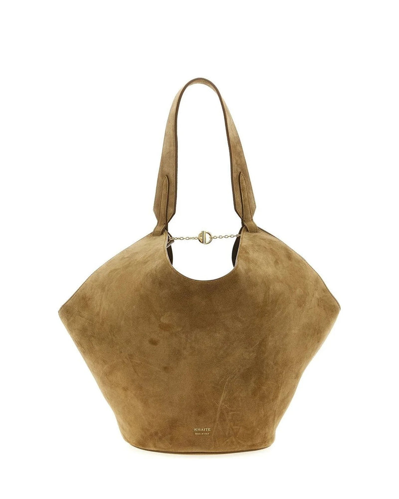 Khaite Tote Bag in brown, Calfskin Leather
