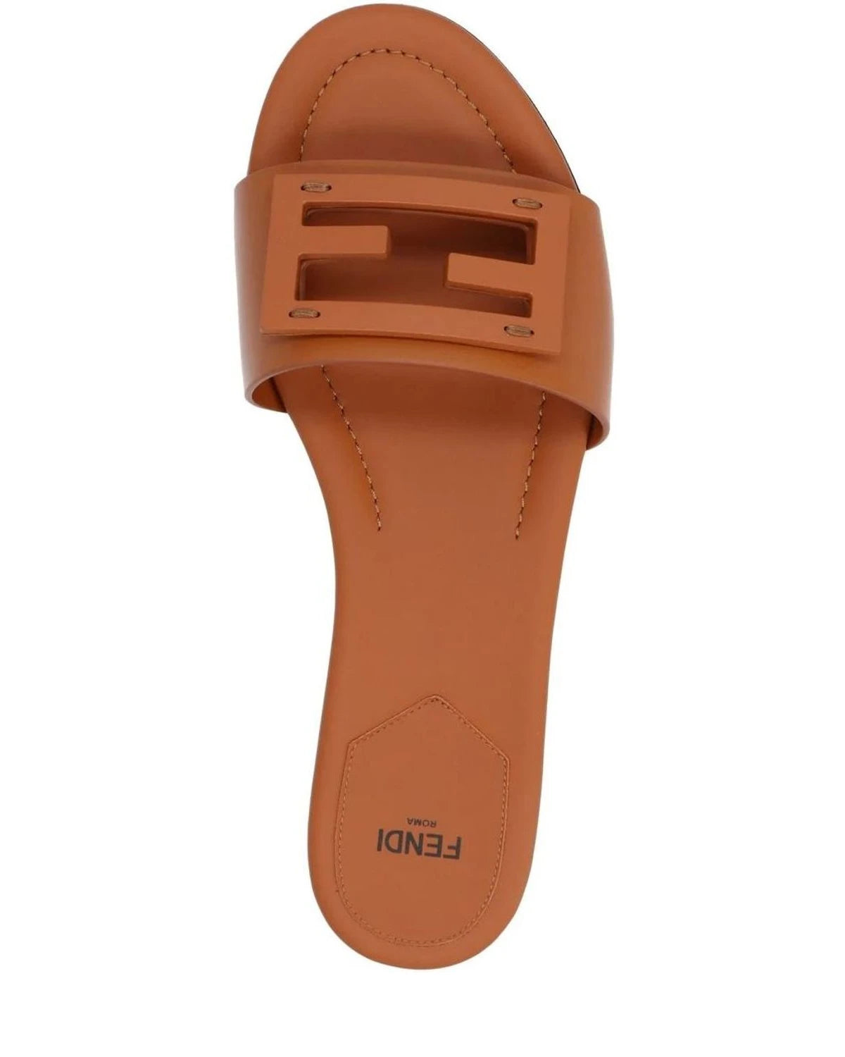 Fendi Brown Slides 