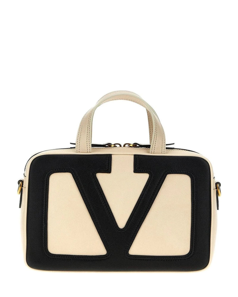 Valentino Garavani Satchel Bag in beige, Lamb Leather