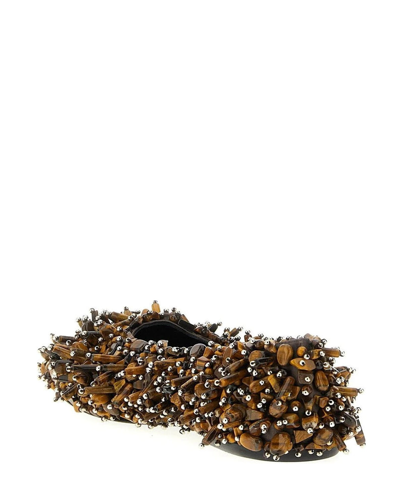 Dries Van Noten Brown Ballet Flats 