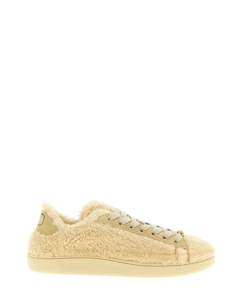 Valentino Garavani Beige Wool Sneakers 