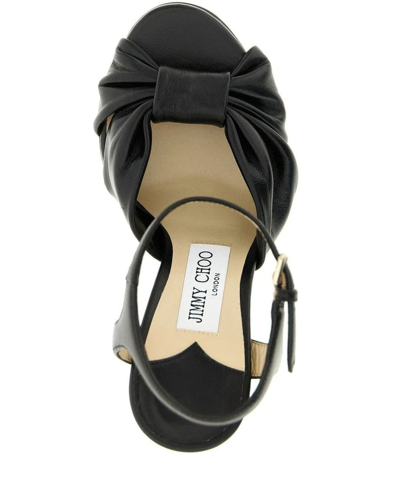 Jimmy Choo Black Stiletto Sandals 