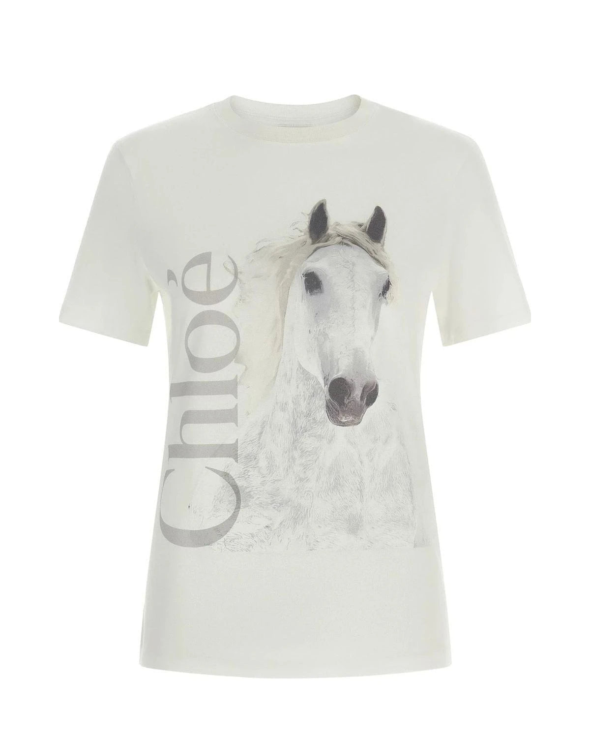 Chloé T-Shirt in white, Cotton