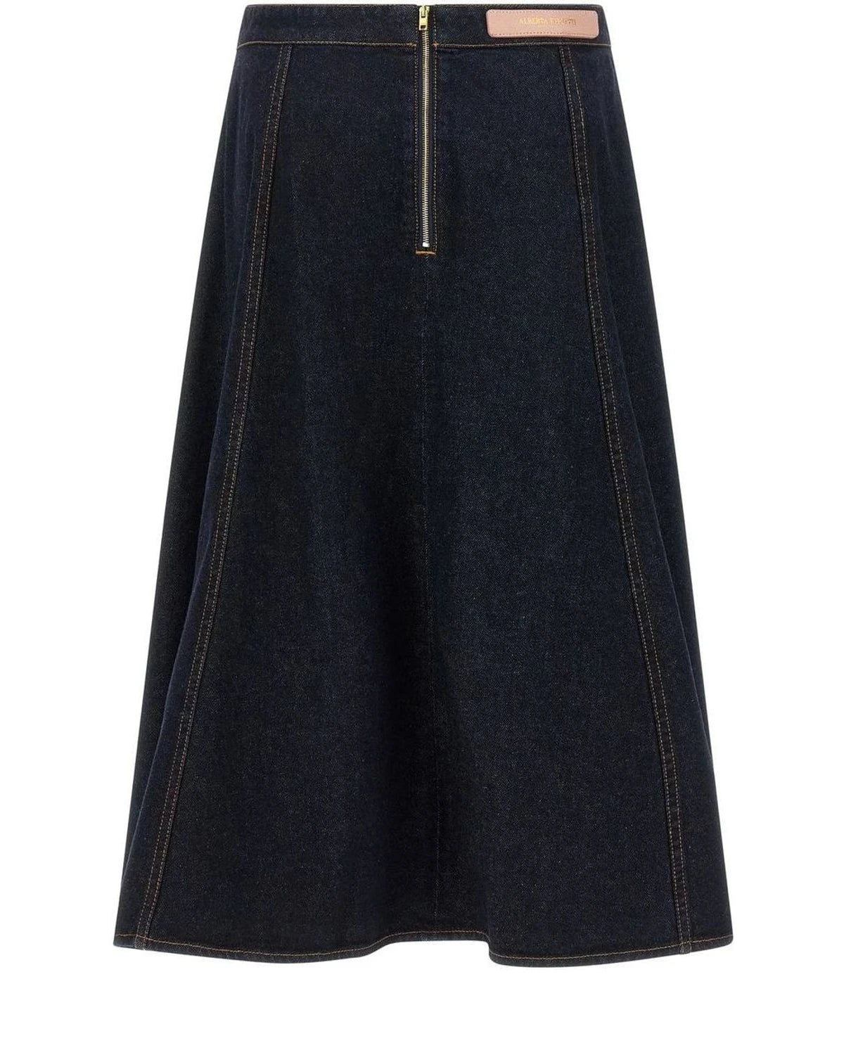 Alberta Ferretti Skirt in blue, Cotton — view 2