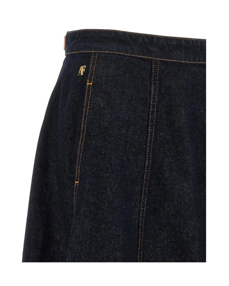 Alberta Ferretti Skirt in blue, Cotton — view 3