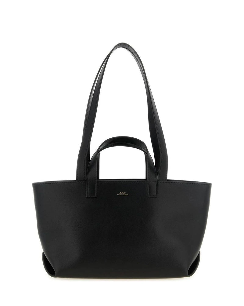 A.P.C. Tote Bag in black, Cow Leather