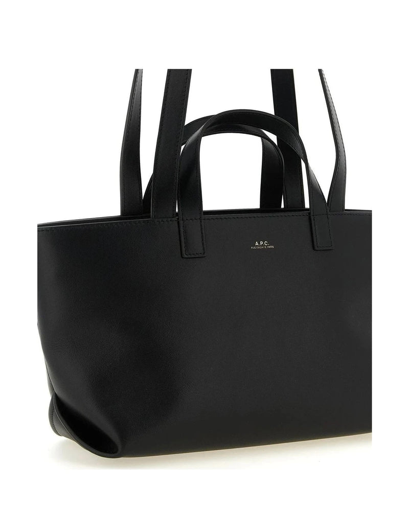 A.P.C. Tote Bag in black, Cow Leather — view 3