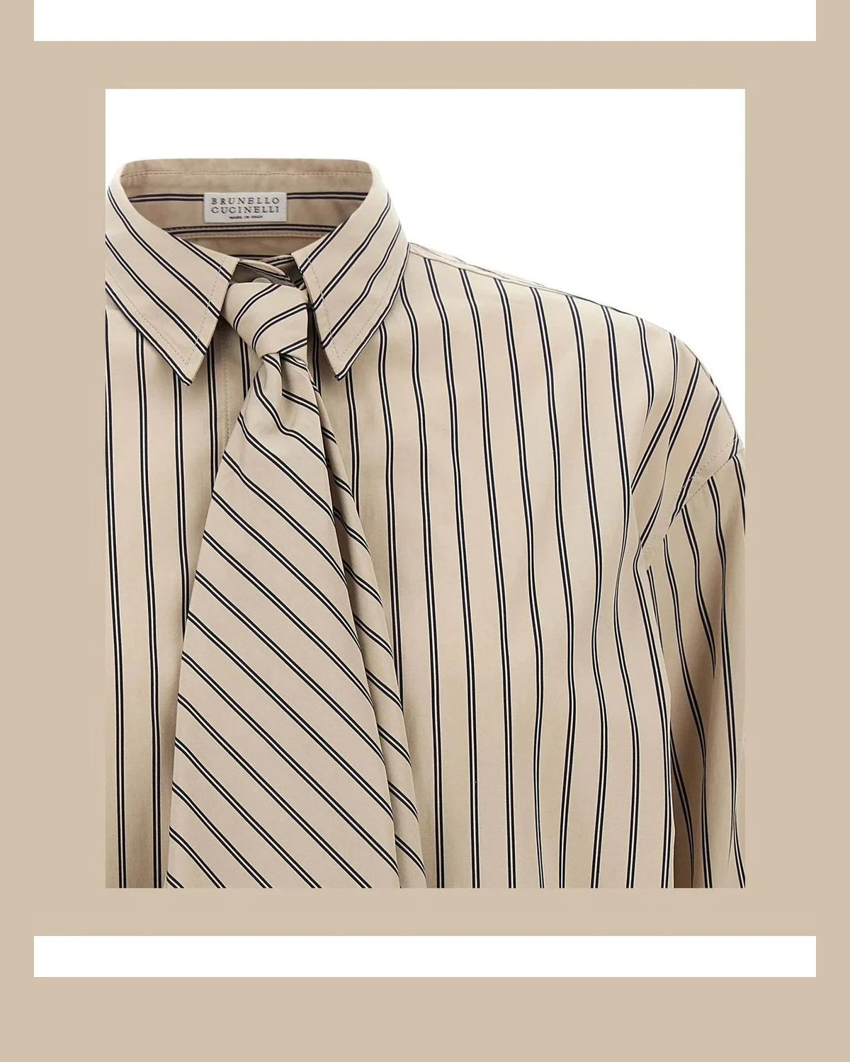Brunello Cucinelli Dress Shirt in beige — view 3