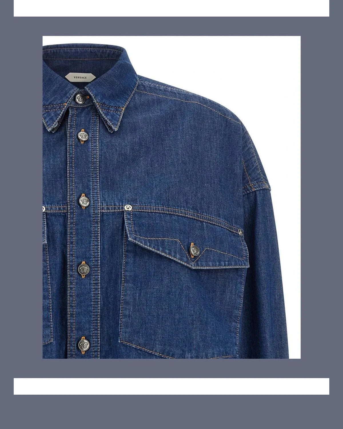 Versace Dress Shirt in blue — view 3
