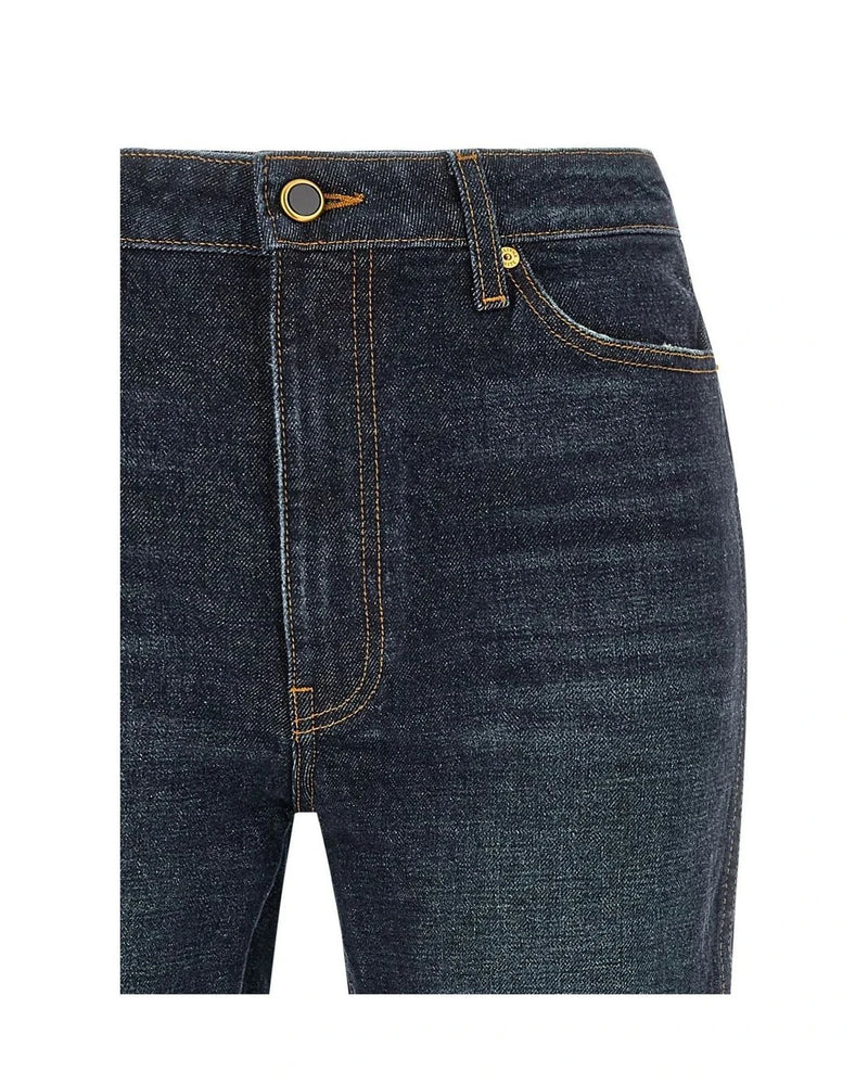 Khaite Jean in blue, Cotton — view 3