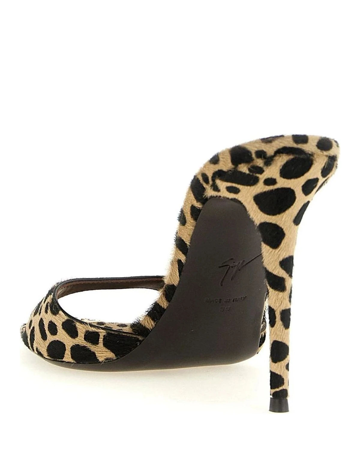 Giuseppe Zanotti Leopard Stiletto Sandals 
