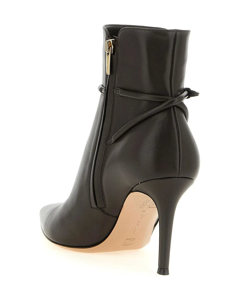 Gianvito Rossi Snake Brown Ankle Boots 
