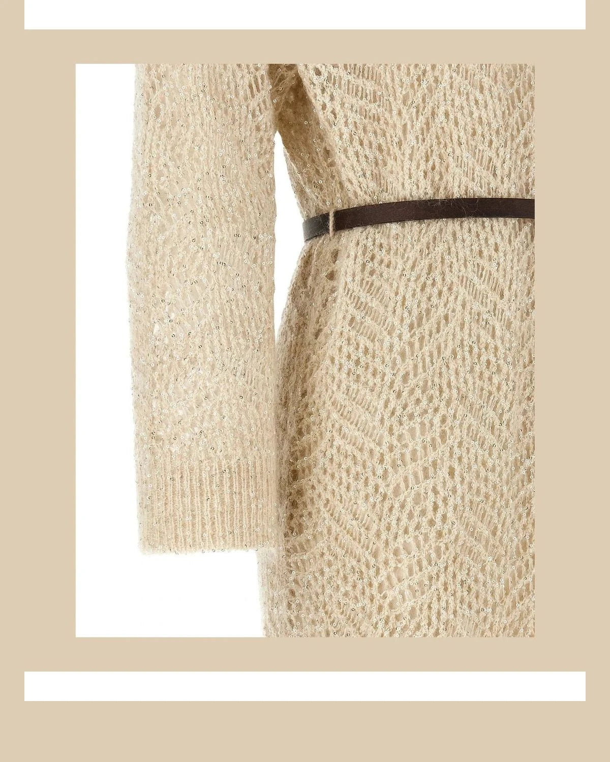 Brunello Cucinelli Dresse in beige — view 4