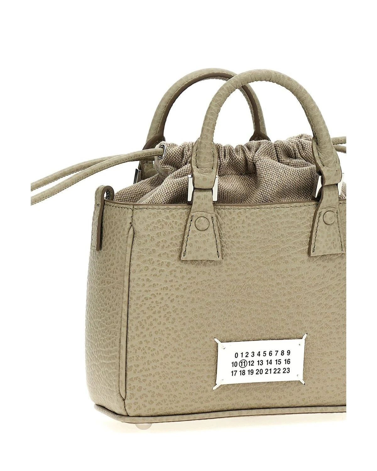 Maison Margiela Satchel Bag in gray, Calfskin Leather — view 3