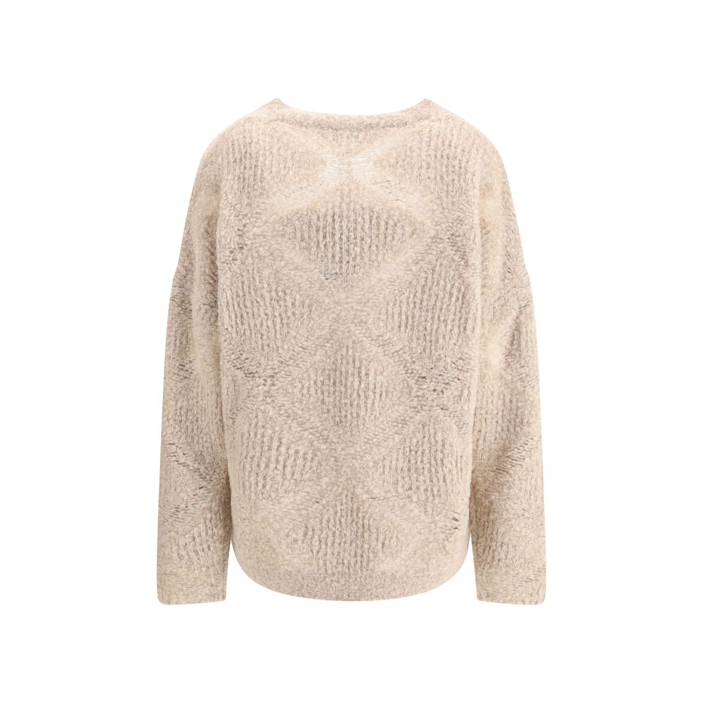Armani Giorgio V Neck Cashmere and Alpaca Blend Sweater Glam Steals