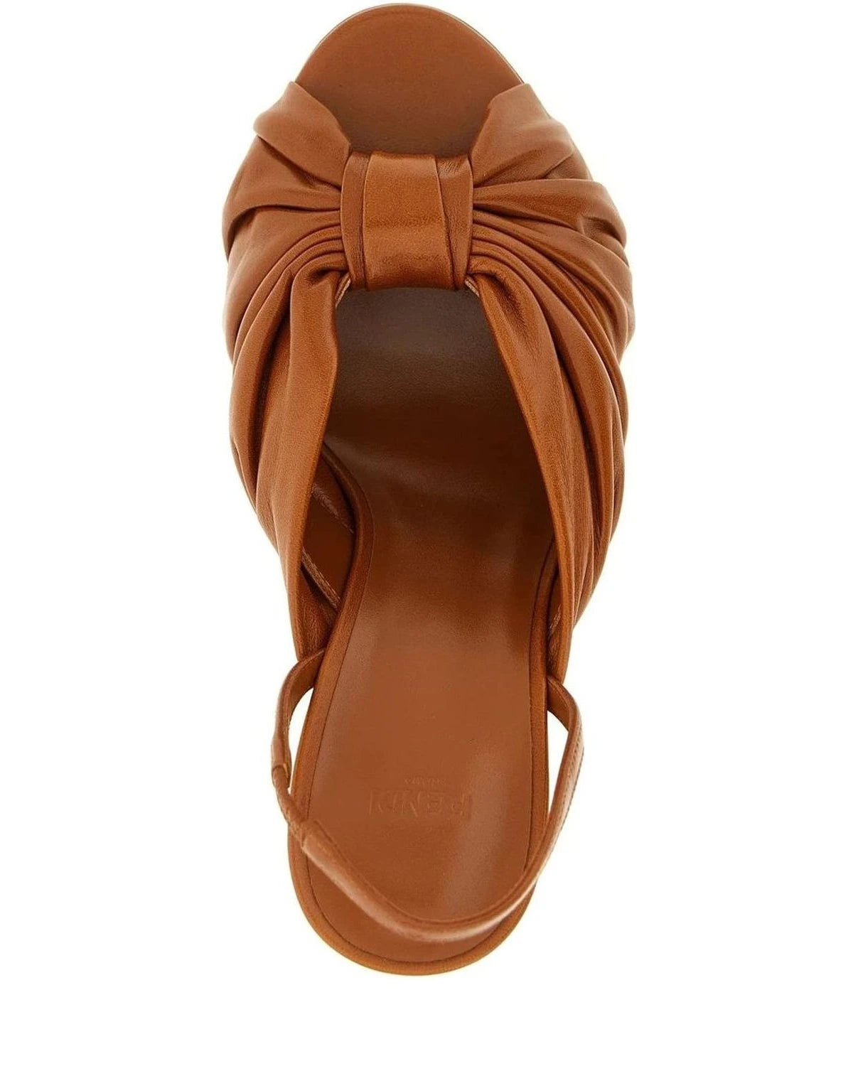Fendi Brown Stiletto Sandals 