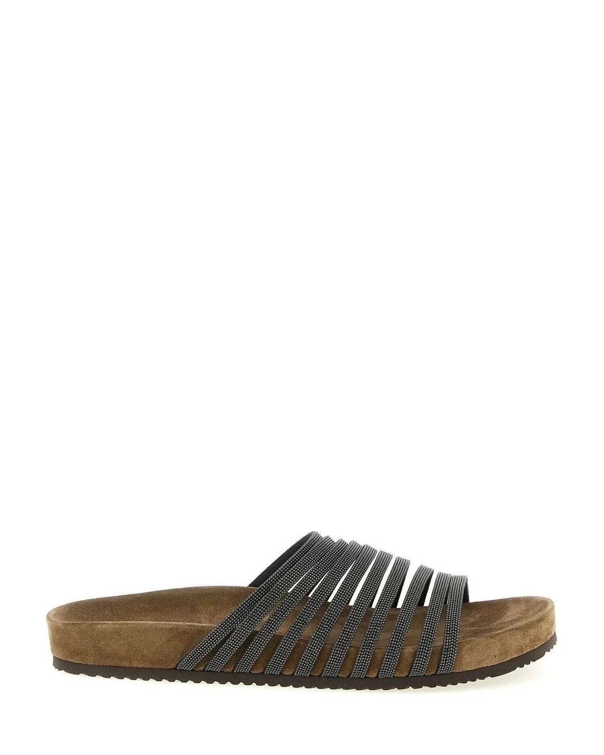 Brunello Cucinelli Black Slides 