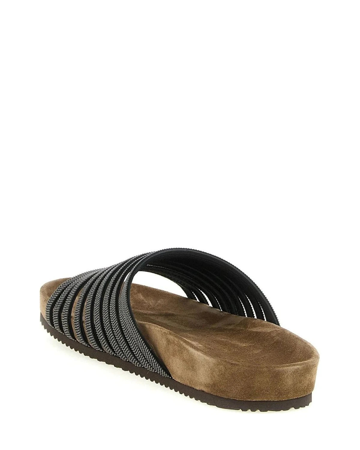 Brunello Cucinelli Black Slides 