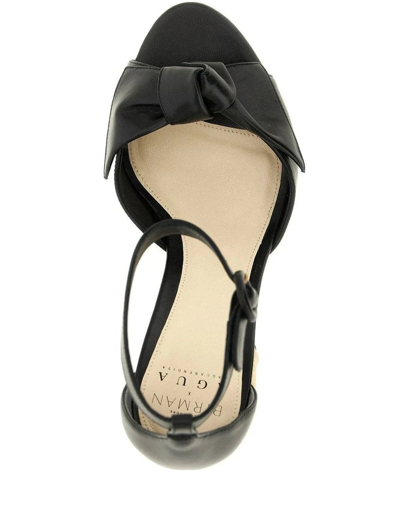 Alexandre Birman Cowhide Black Stiletto Sandals 