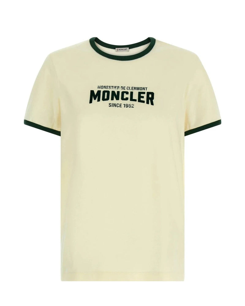 Moncler T-Shirt in beige, Cotton