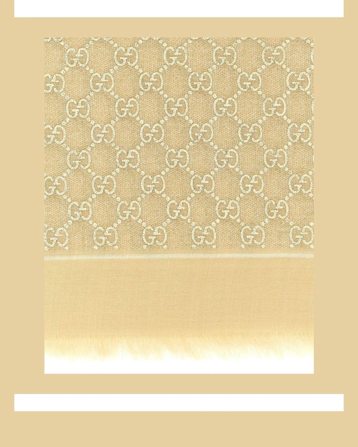 Gucci Scarves & Shawl in beige, Wool — view 3