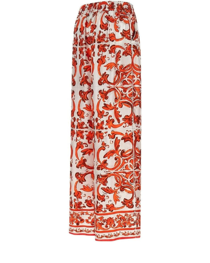Dolce & Gabbana Palazzo Pant in orange, Silk — view 3