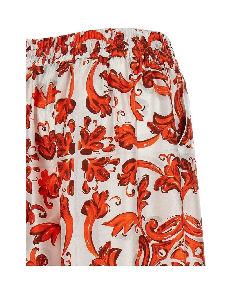 Dolce & Gabbana Palazzo Pant in orange, Silk — view 5
