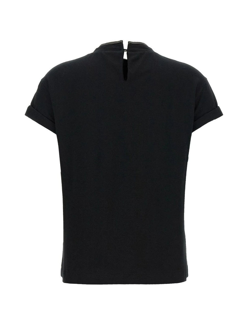 Brunello Cucinelli T-Shirt in black, Cotton — view 2