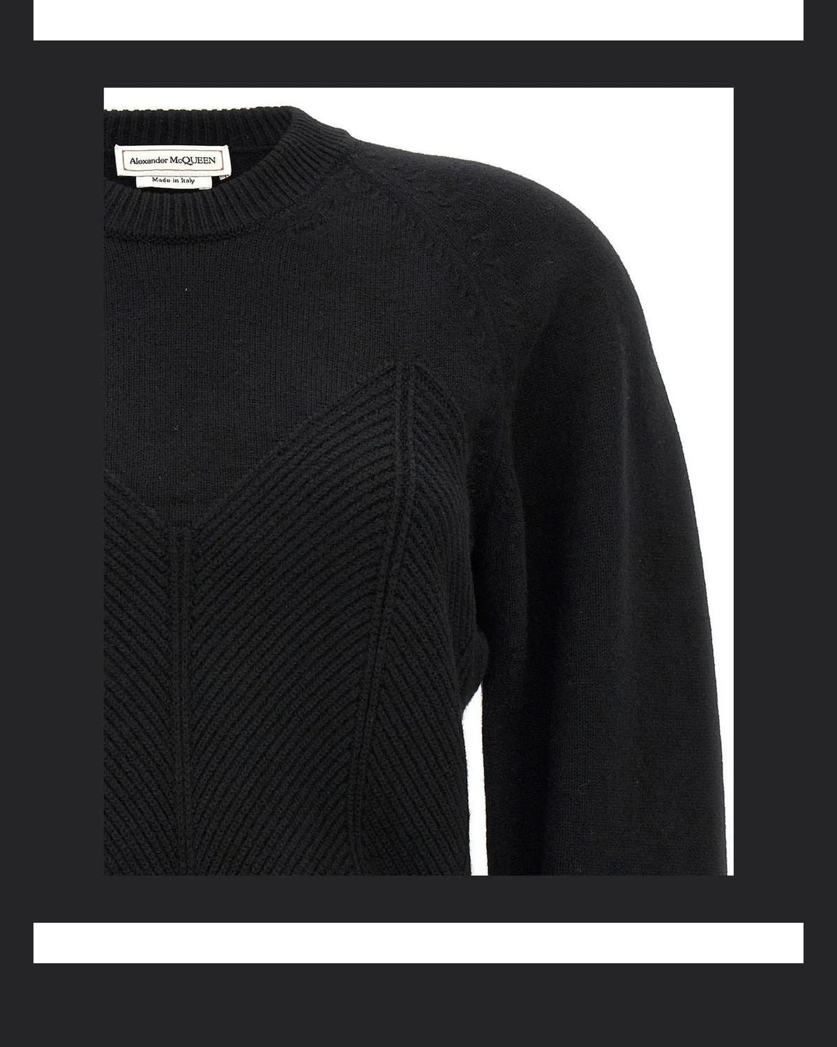 Alexander McQueen Sweater in black, Wool — view 3