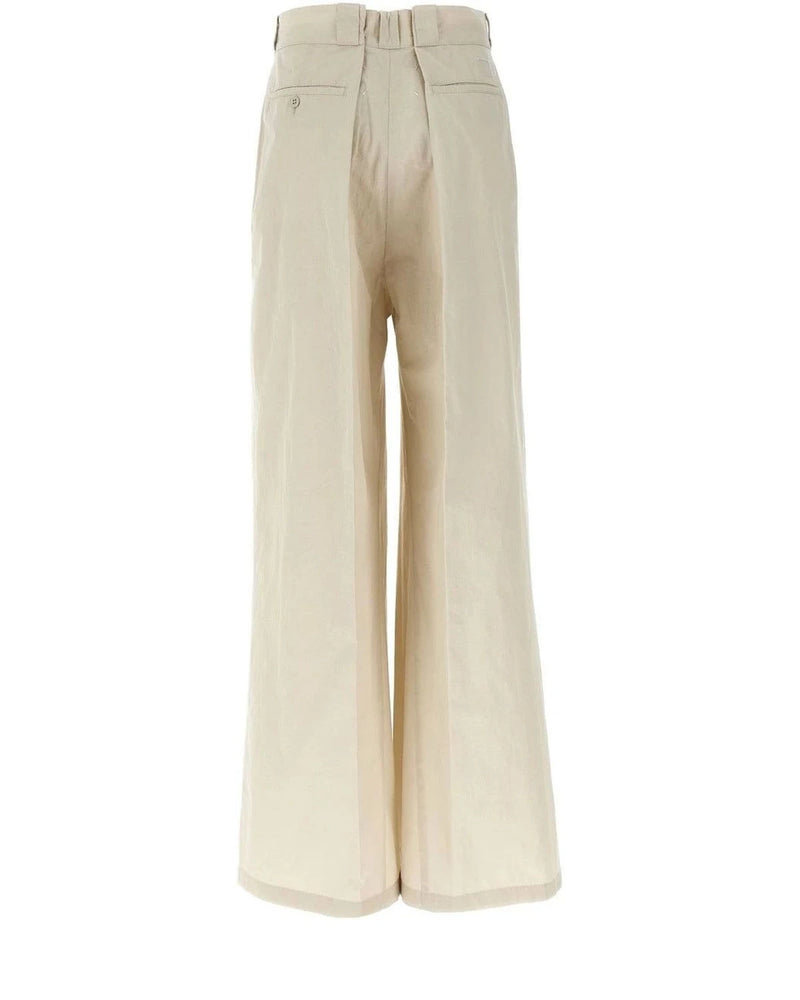 Maison Margiela Palazzo Pant in beige, Cotton — view 2