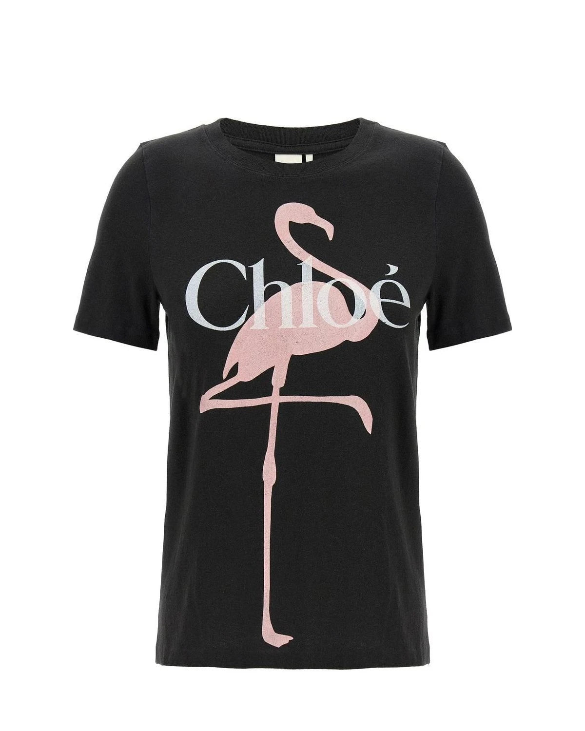 Chloé T-Shirt in black, Cotton