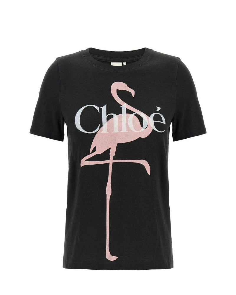 Chloé T-Shirt in black, Cotton