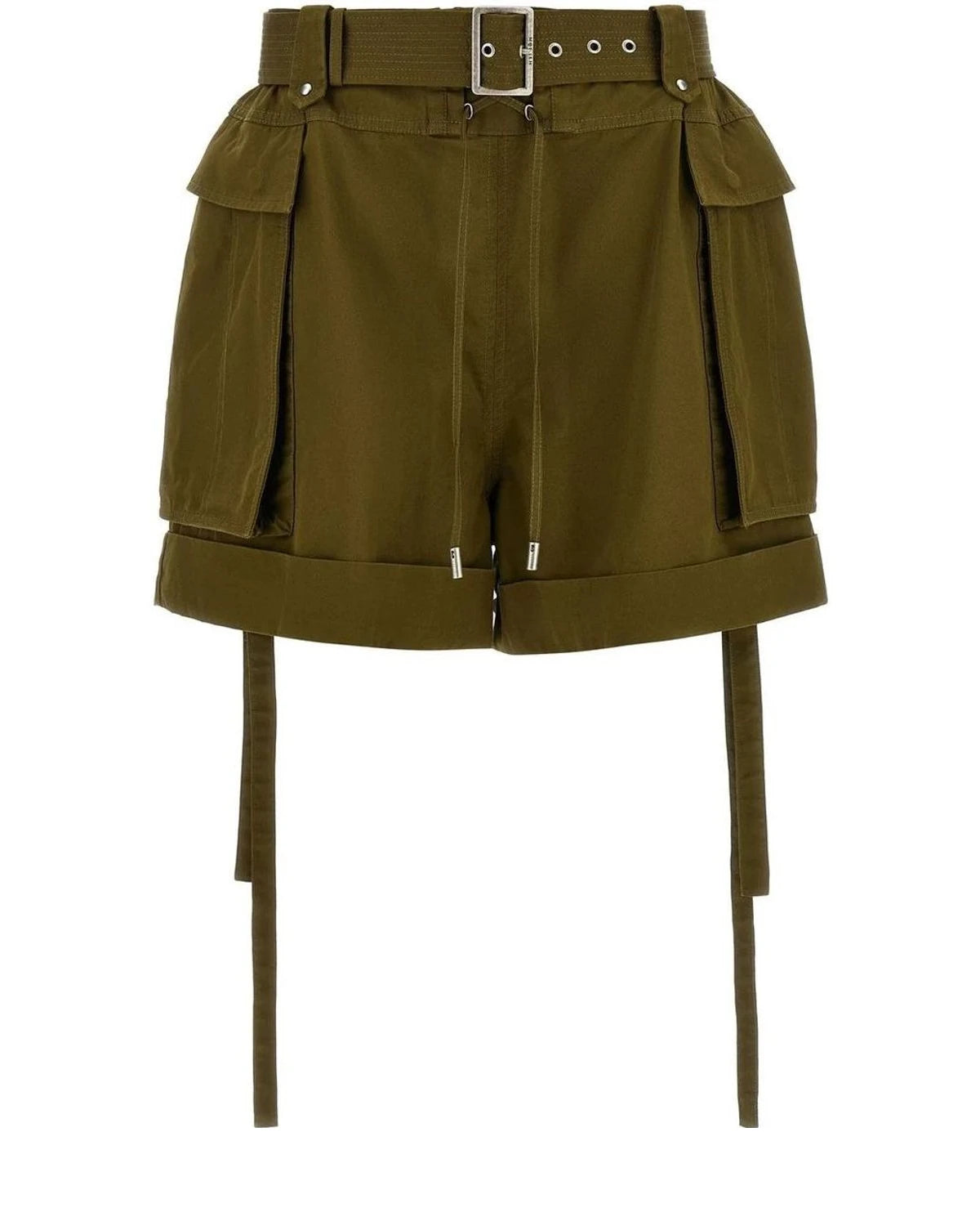 Alexander McQueen Cargo Short in green, Cotton