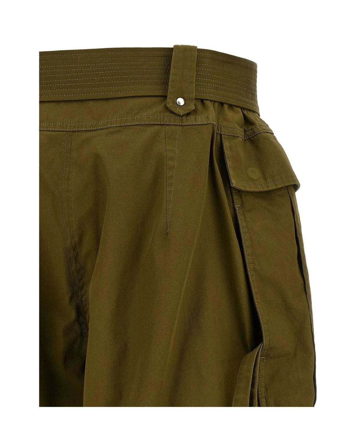 Alexander McQueen Cargo Short in green, Cotton — view 4
