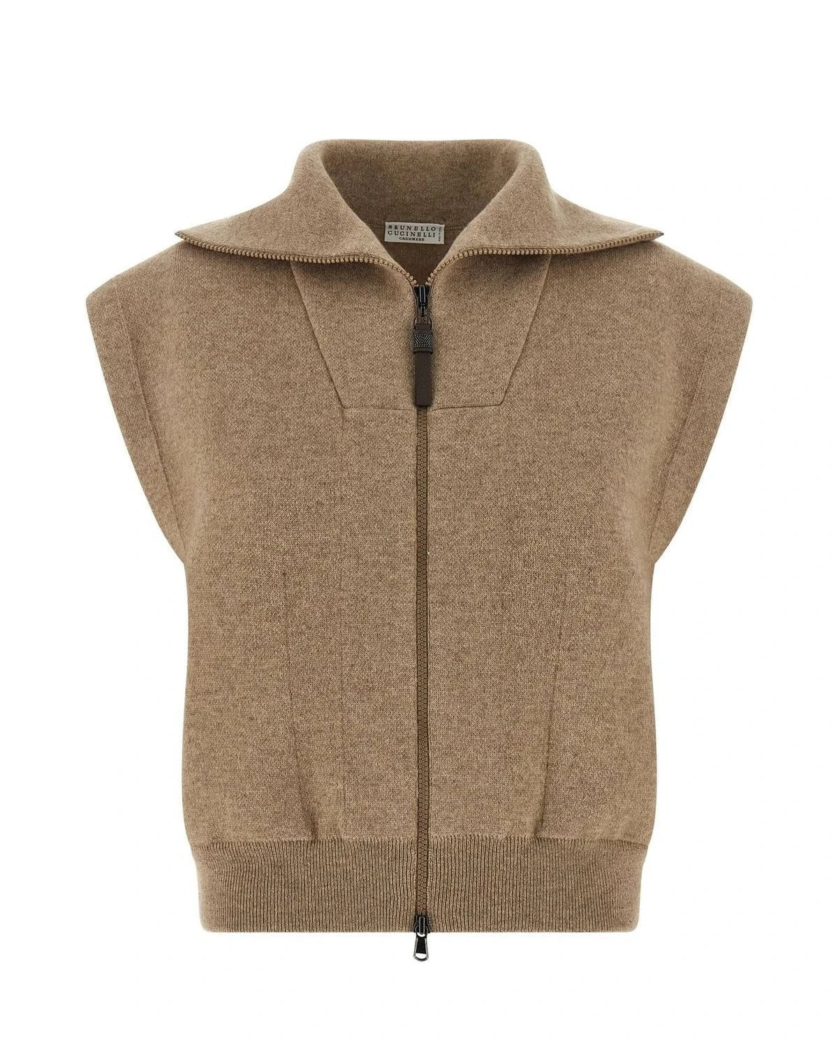 Brunello Cucinelli Vest in beige, Cashmere
