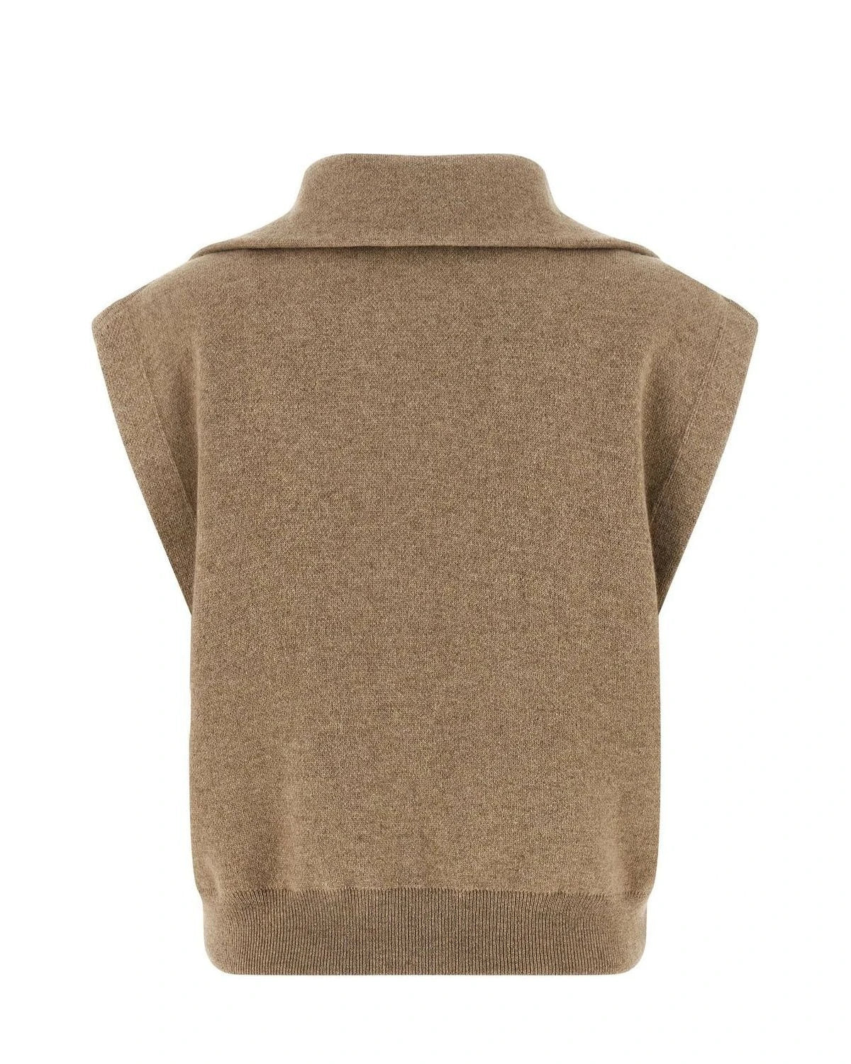 Brunello Cucinelli Vest in beige, Cashmere — view 2