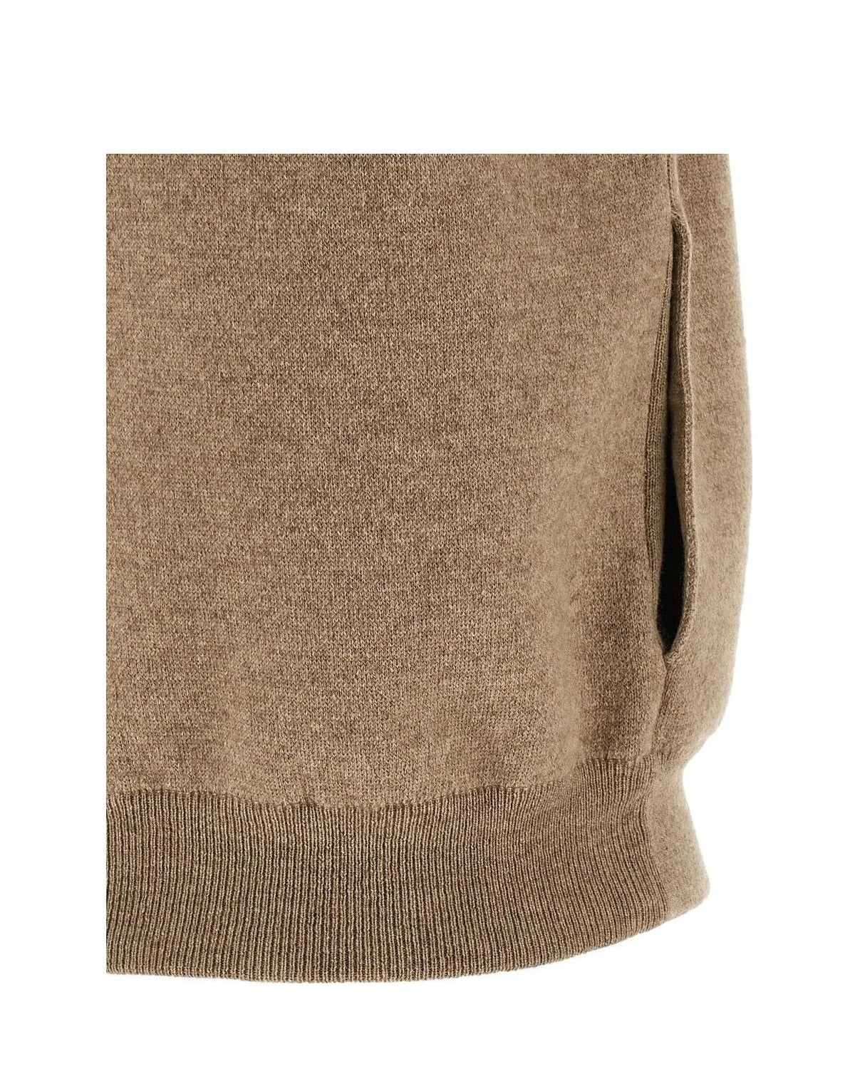 Brunello Cucinelli Vest in beige, Cashmere — view 4