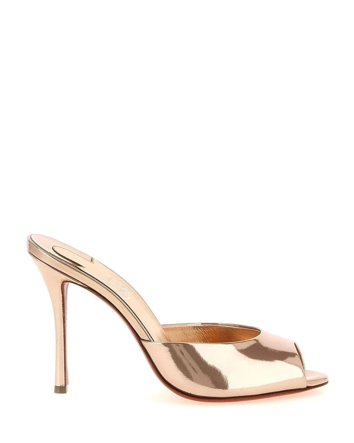 Christian Louboutin Gold Stiletto Sandals 