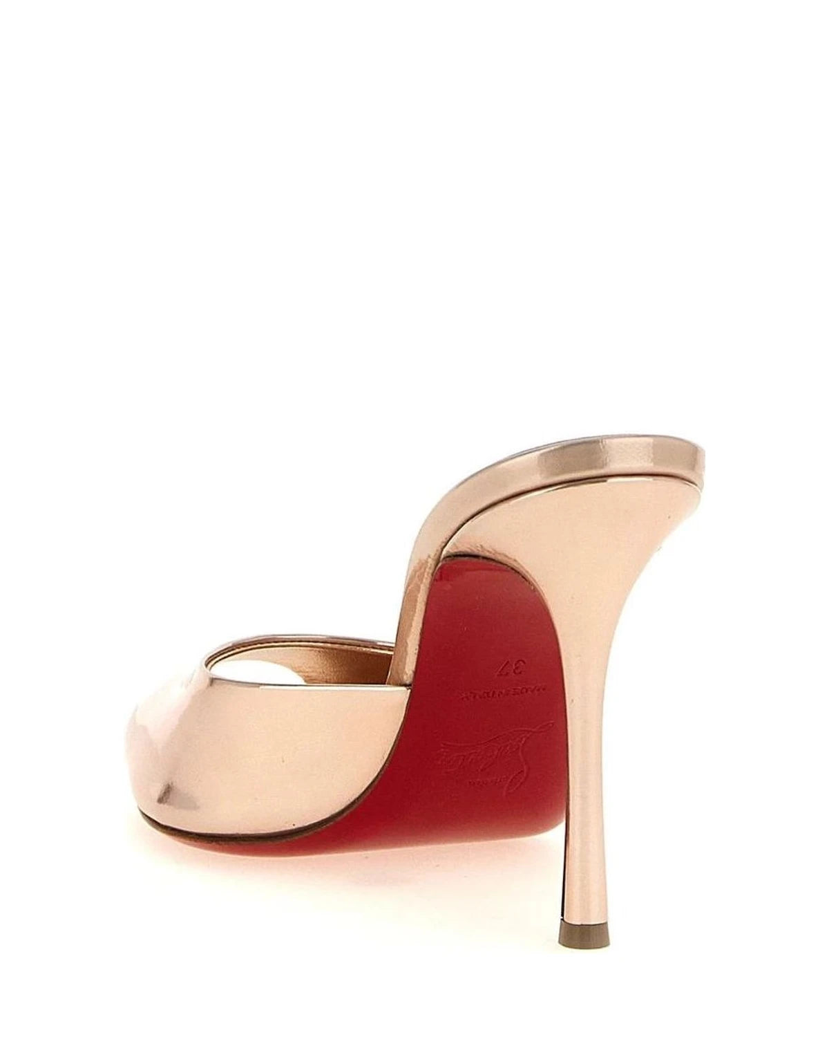 Christian Louboutin Gold Stiletto Sandals 